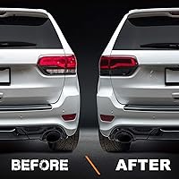 Vista 2 de NDRUSH Película tintada de vinilo para guardabarros traseros ahumados, superposición precortada, cubierta de luz trasera compatible con Jeep Grand