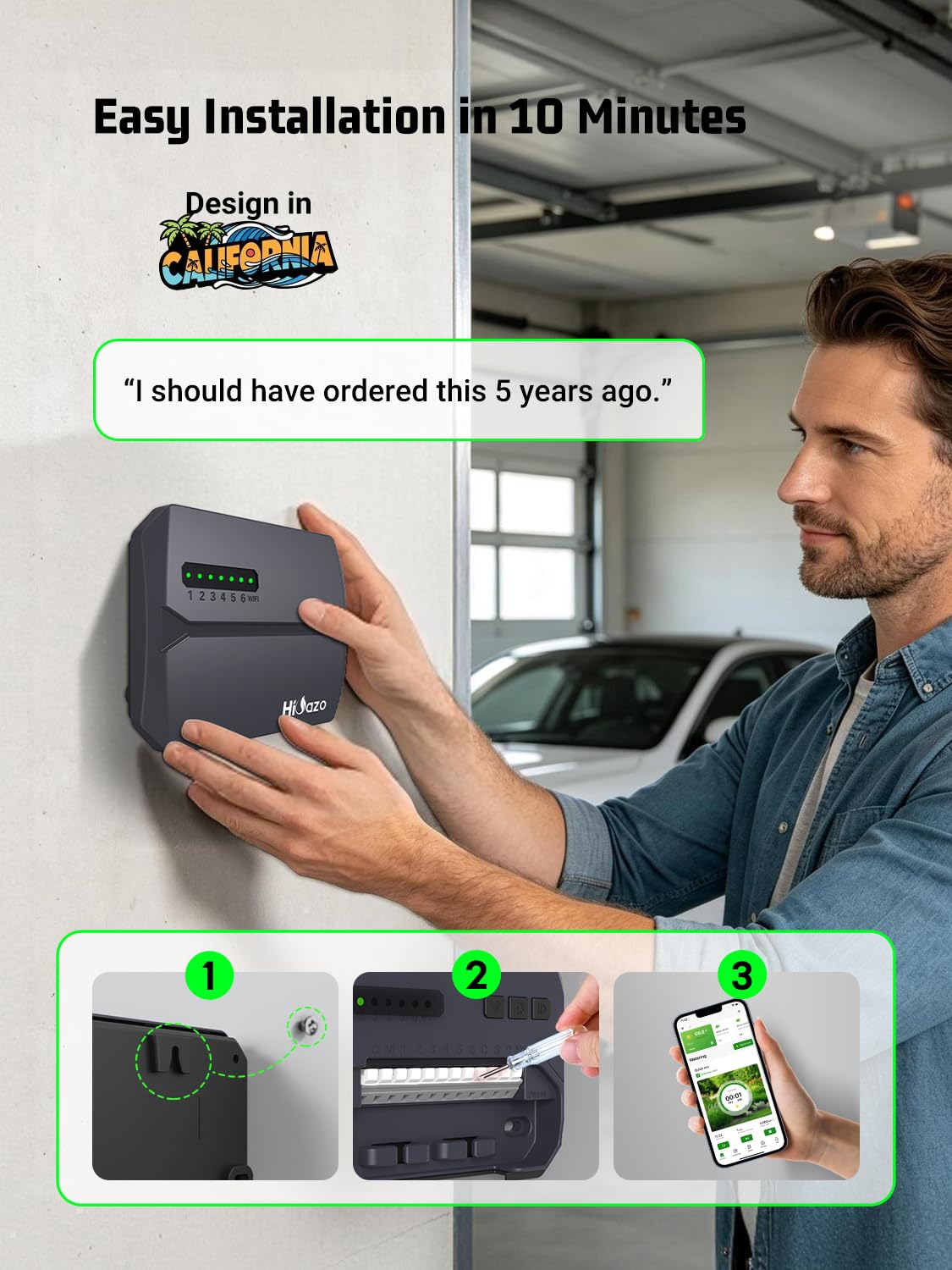 Orbit B-hyve Smart Indoor/Outdoor Sprinkler Controller - 12-Zone - App Controlled Smart Controller with Custom Irrigation Schedules - Weatherproof Multi-Zone Sprinkler System - 57950 product image 13