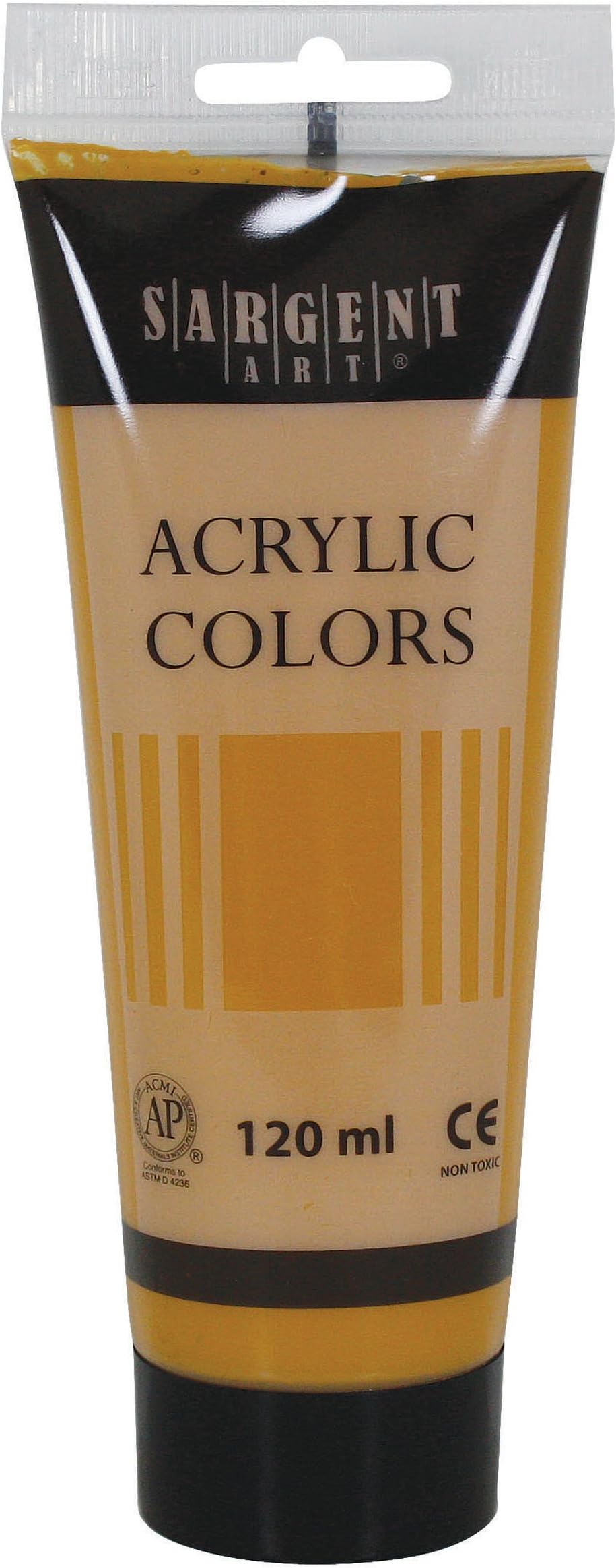 Sargent Art 23-0392 120Ml Tube Acrylic Paint, Yellow Ochre