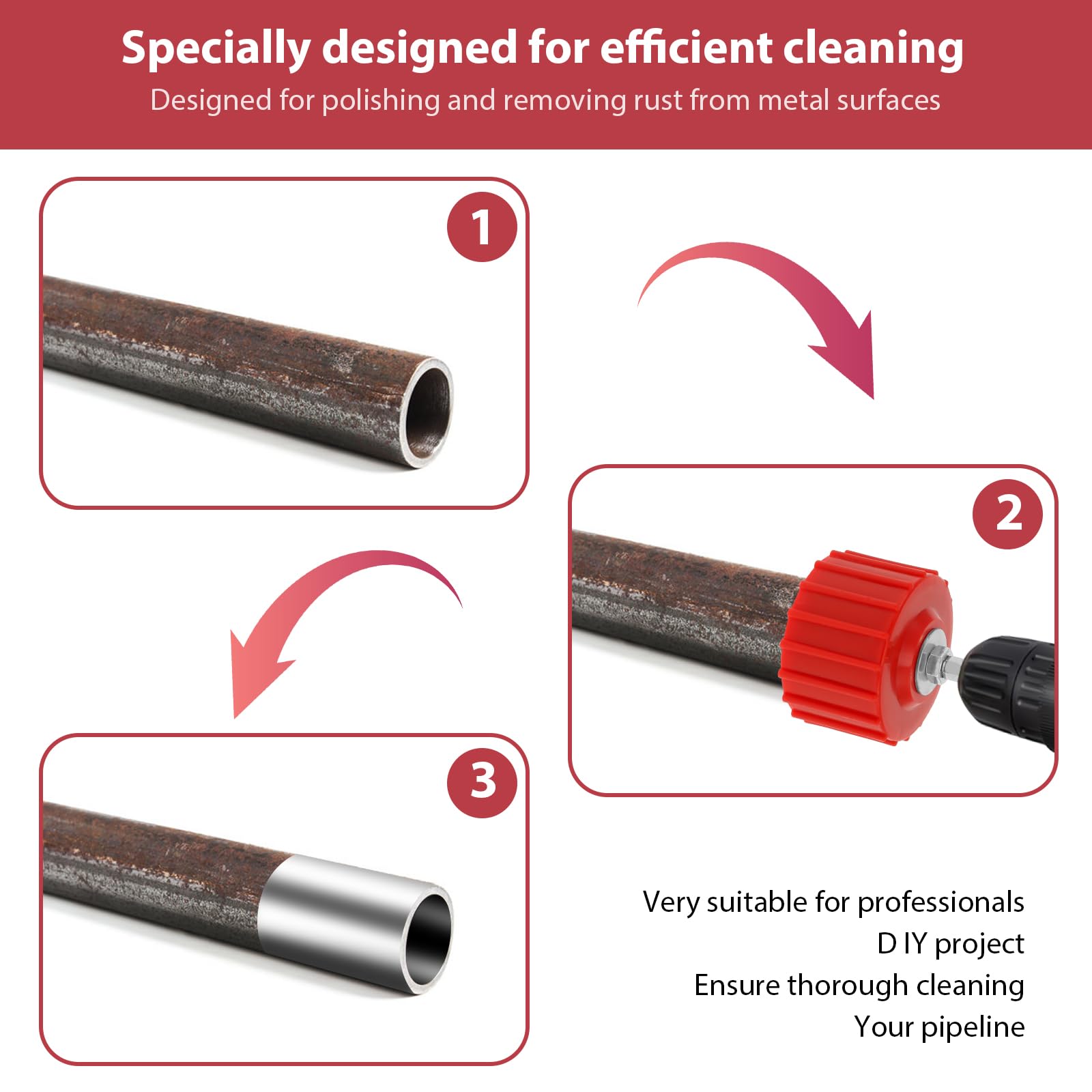 FALESOUL Copper Pipe Cleaner 1/2