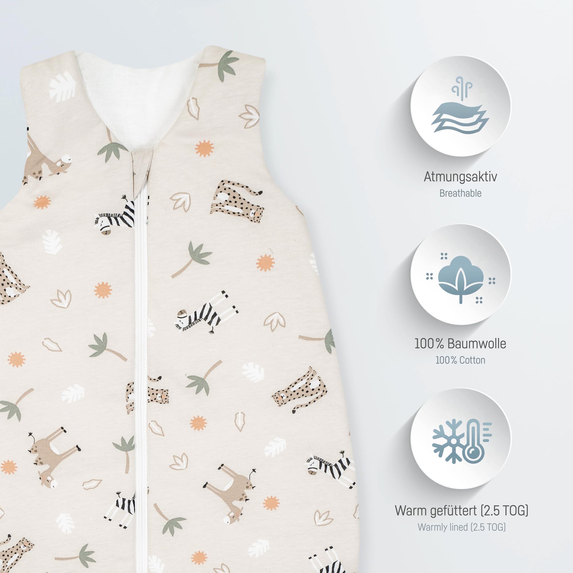 Julius Zöllner Jersey Indiana-Saco de Dormir de Verano 98 Unisex bebé