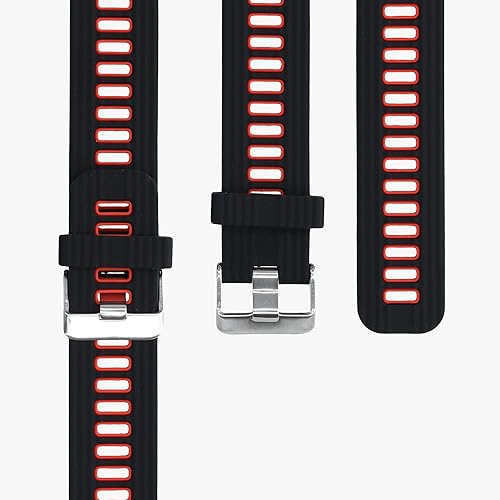 Miniatura 5 de kwmobile Correas compatibles con Huawei Watch GT 3 (1.812 pulgadas) - 2 correas de silicona de repuesto - NegroGris