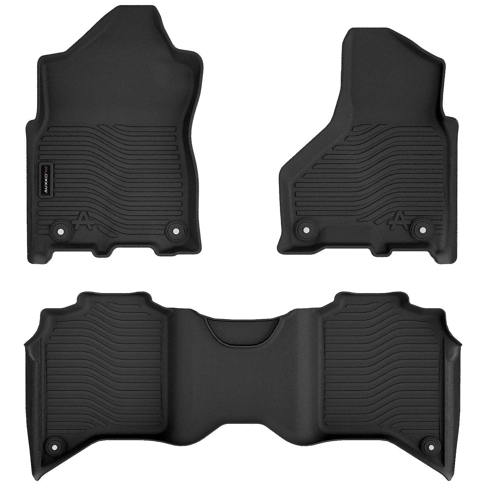 Auxko All Weather Floor Mats Fit for Ram 2500 3500 Crew Cab 2019-2025 2026 TPE Liners Accessories All — view 2
