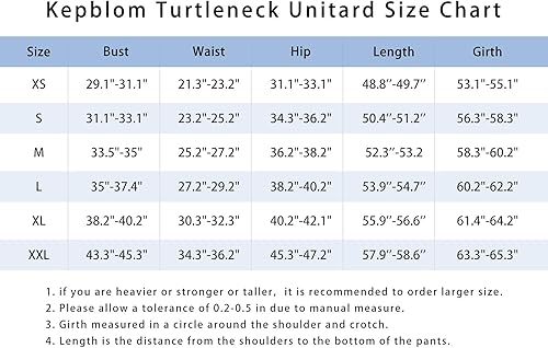 Miniatura 6 de Kepblom Traje completo de una pieza de manga larga con cuello alto para mujer