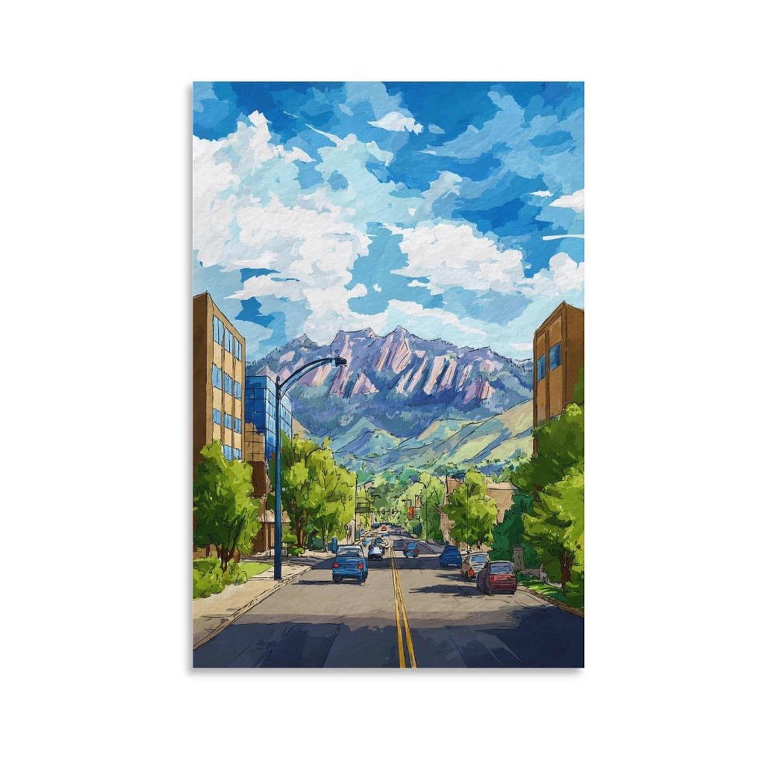 ZBBGGOZ Ogden Poster 24x36inch(60x90cm) Vintage Watercolor Canvas Art