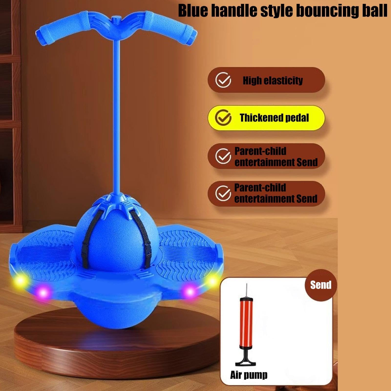 Palla da salto - Palla leggera per divertirsi, palla da allenamento per equilibrio e salto - per adulti adolescenti bambini interni casa giochi all'aperto