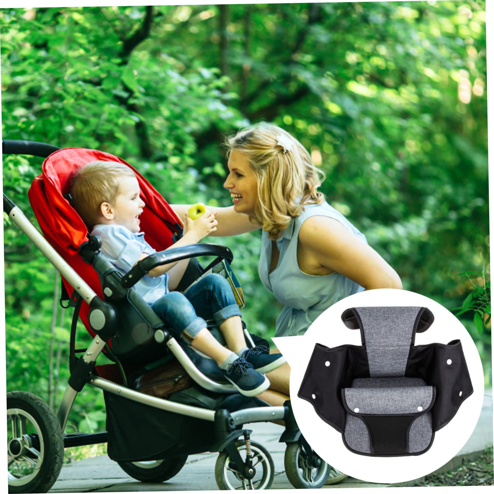 ifundom 2 Piezas Cojín de Cochecito Accesorios Carrito Bebe Cojín para Carrito Juguetes cojín de Multifuncional Auto de Apoyo para el Cuerpo del Esponja Grey