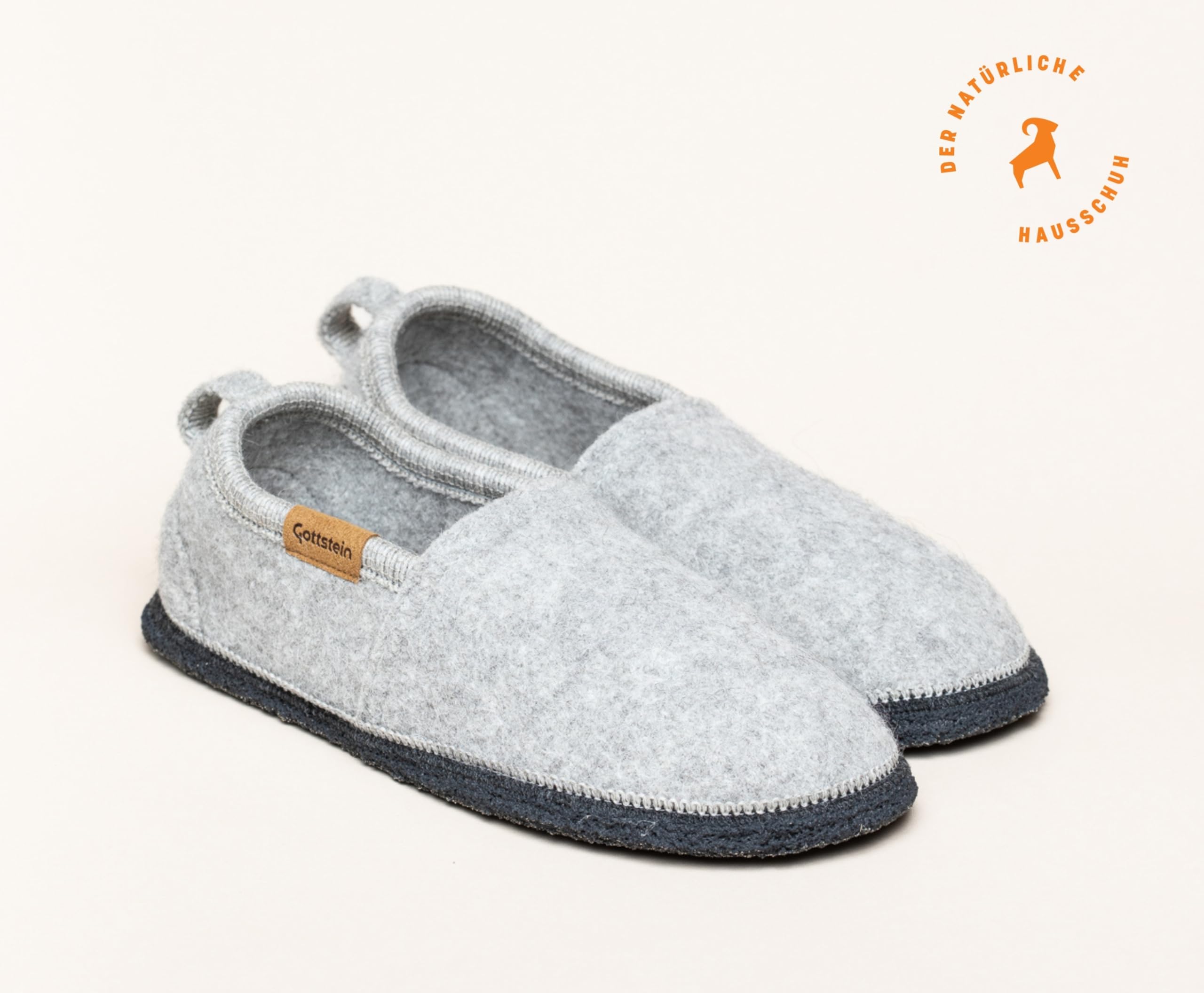 Gottstein Alpaka Slipper Homely für Damen & Herren - Hausschuh aus 100% Alpaka-Wolle