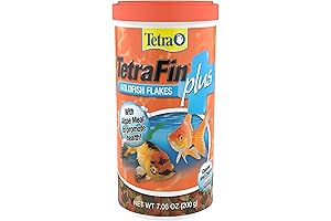 TetraFin Plus Goldfish Flakes 7.06 Ounces: Enrich Your Pet's Diet and Boost Their Well-being