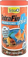 TetraFin Plus Goldfish Flakes 7.06 oz - Premium Balanced Diet with Algae for Vibrant Health & Clean Water