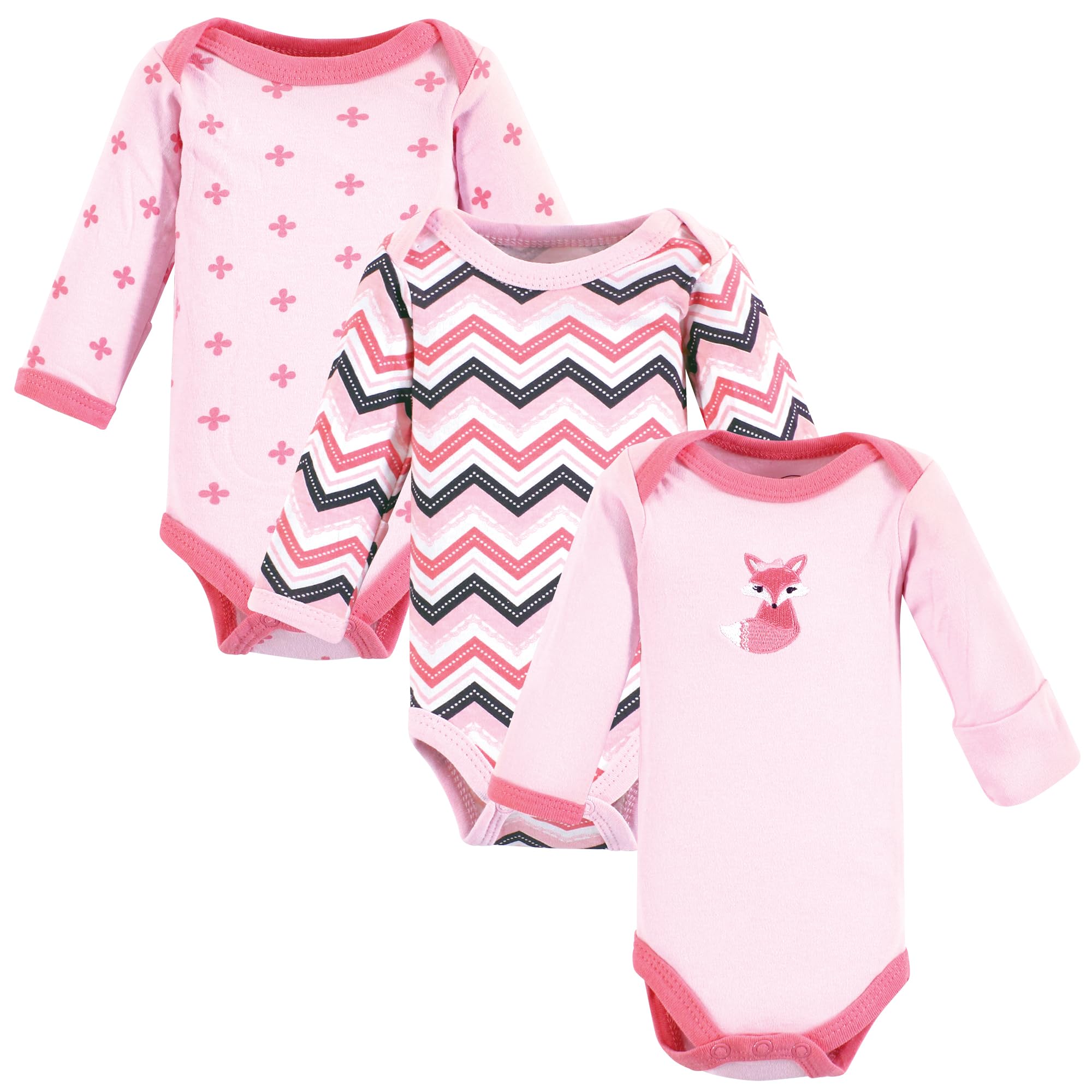 Luvable Friends - Unisex Baby Preemie Langarm-Body (3er-Pack)