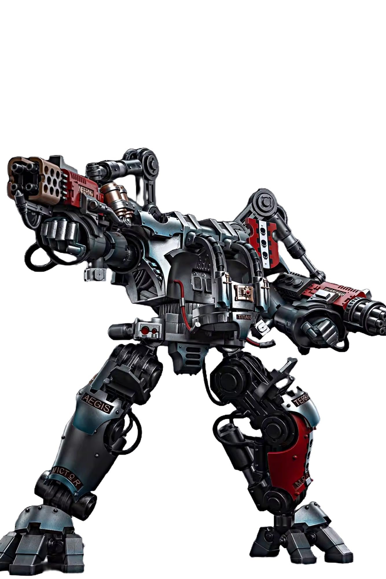 JOYTOY Warhammer 40K figurki akcji 1/18 szarych rycerzy Nemezis Dreadknight kolekcjonerska model 40 cm figurka