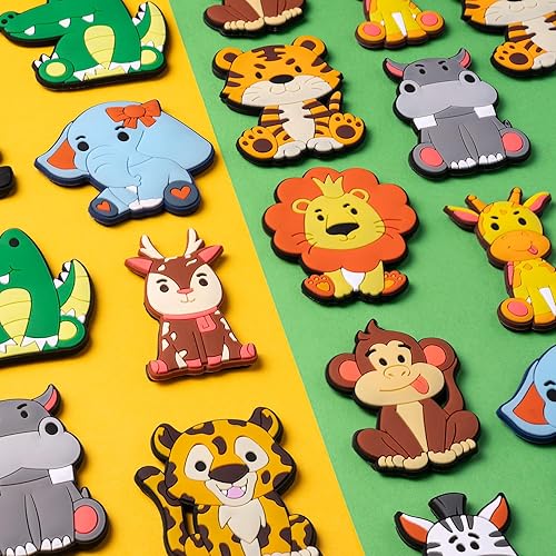 Miniatura 4 de Imanes de nevera para niños pequeños de 1 a 3 años, imán de refrigerador de animales para niños, regalo educativo para bebés, imanes magnéticos de