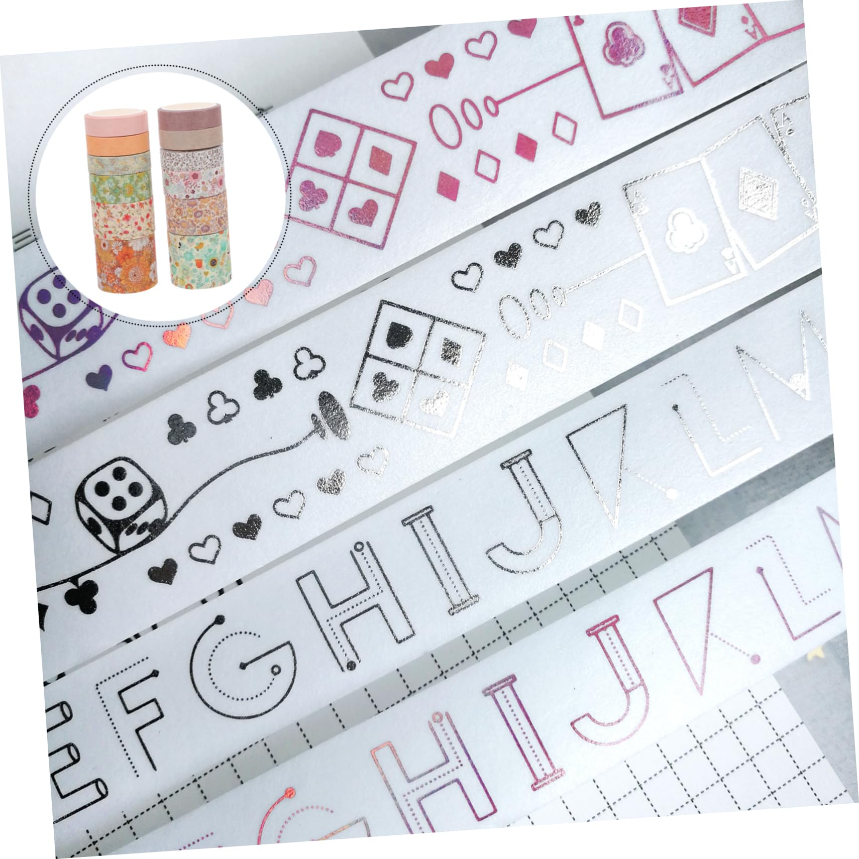 NUOBESTY 36rollen Dekoratives Washi Tape Kreative Klebebänder Für Scrapbooking Und Handarbeiten Blumenmuster Hochwertiges Mit Kleberückseite Für Party Und Buchdekoration