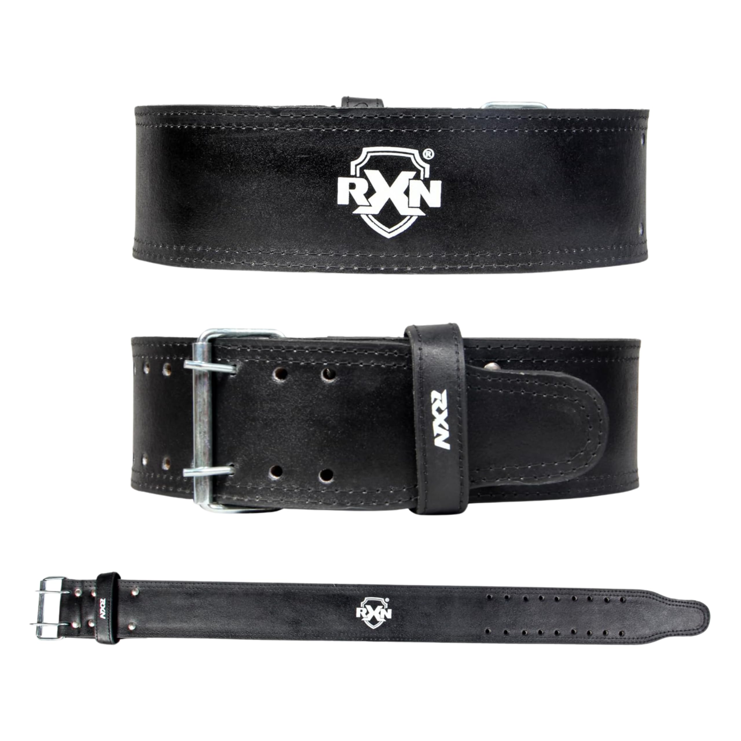 RXN Powerlifting Lever Belt - 13mm Weight Lifting Belt for Heavy Weightlifting - Lower Back Leather Support for Deadlifts and Squats (M, BLACK) (B0CX24MLV8) Amazon Price History, Amazon Price Tracker