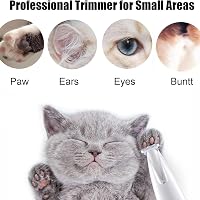 Shengruili 2x Kutya Mancsnyíró Akkumulátoros LED Világítással Csendes Trimmer Macskához 3