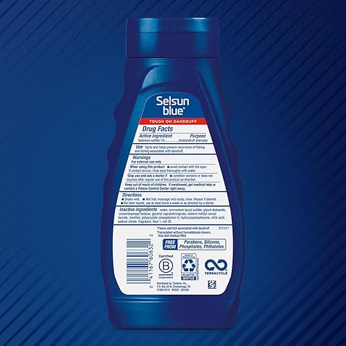 Miniatura 2 de Champú Selsun Azul Medicado Máxima fuerza anti caspa, 11 onzas
