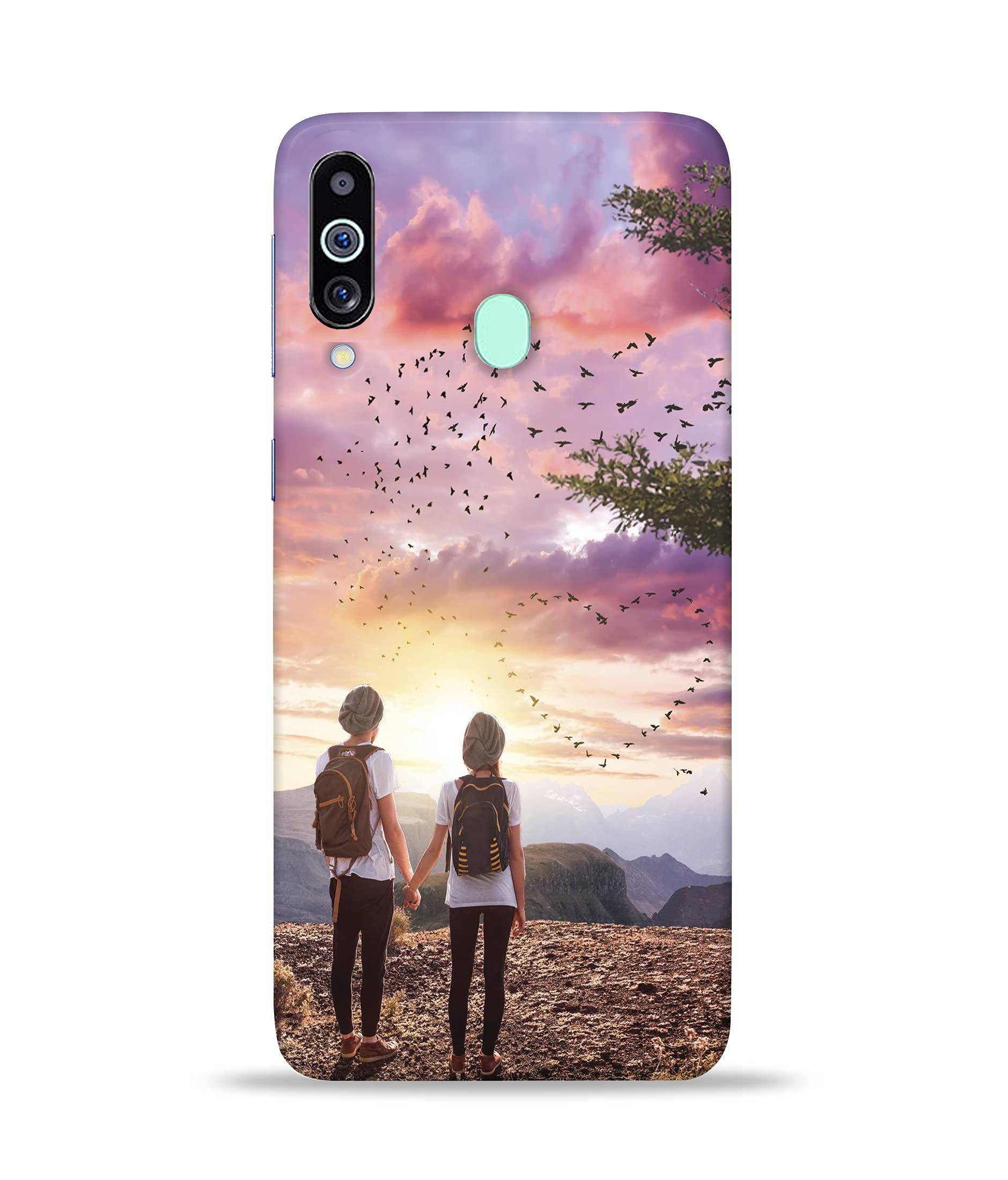 COOLET Cute Couples Neture Background | Design Printed Hard Back Case and Cover for Samsung Galaxy M40 Stylish Cover for Your Smartphone