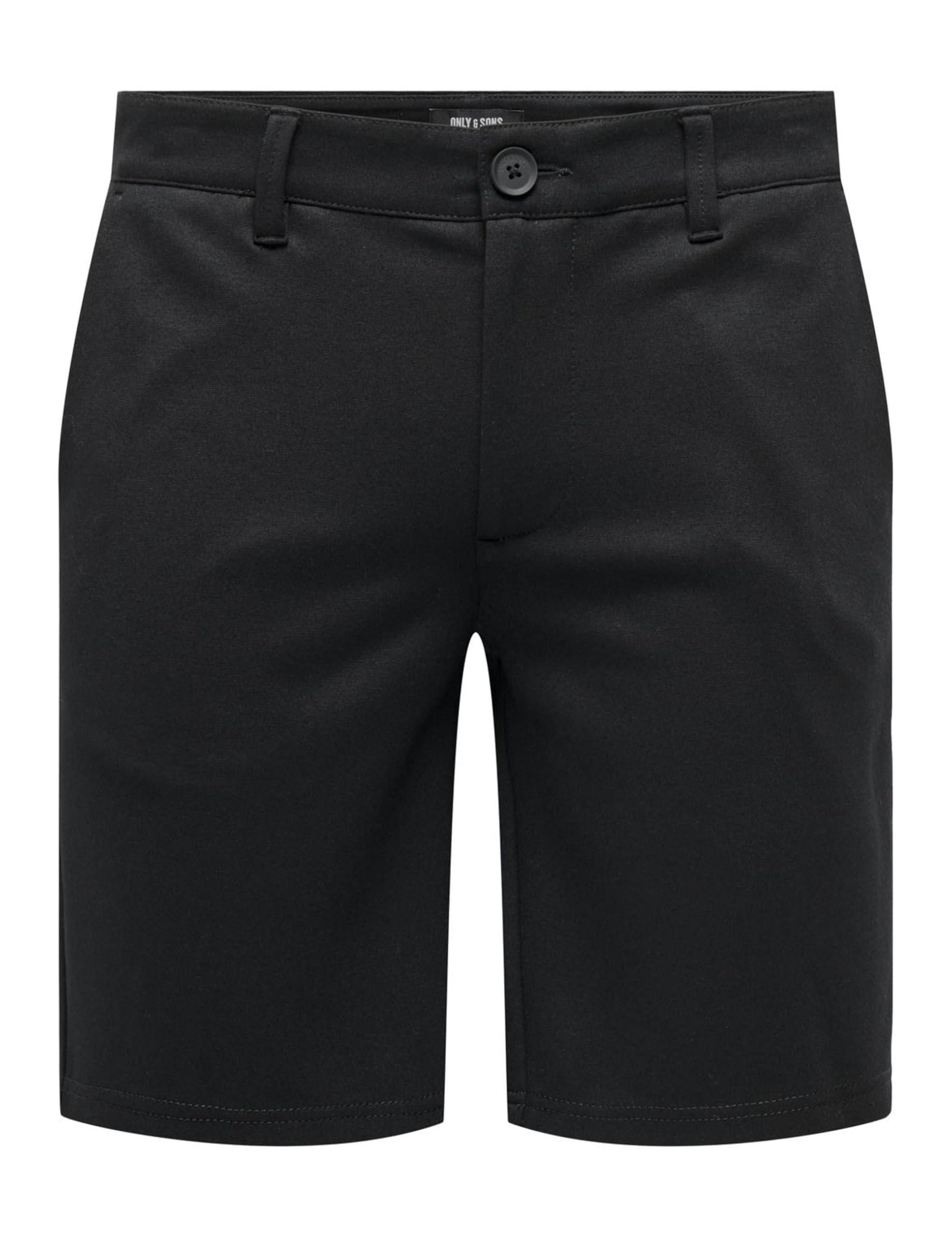ONLY & SONS Male Chino Shorts Onsmark Medium Waist Normal Cut Shorts, Black, XXL