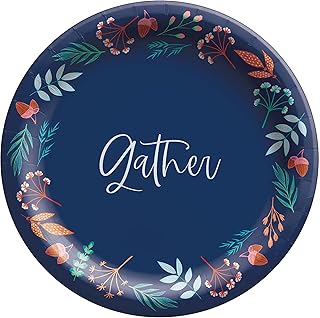 Fall Round Disposable Plates | 10