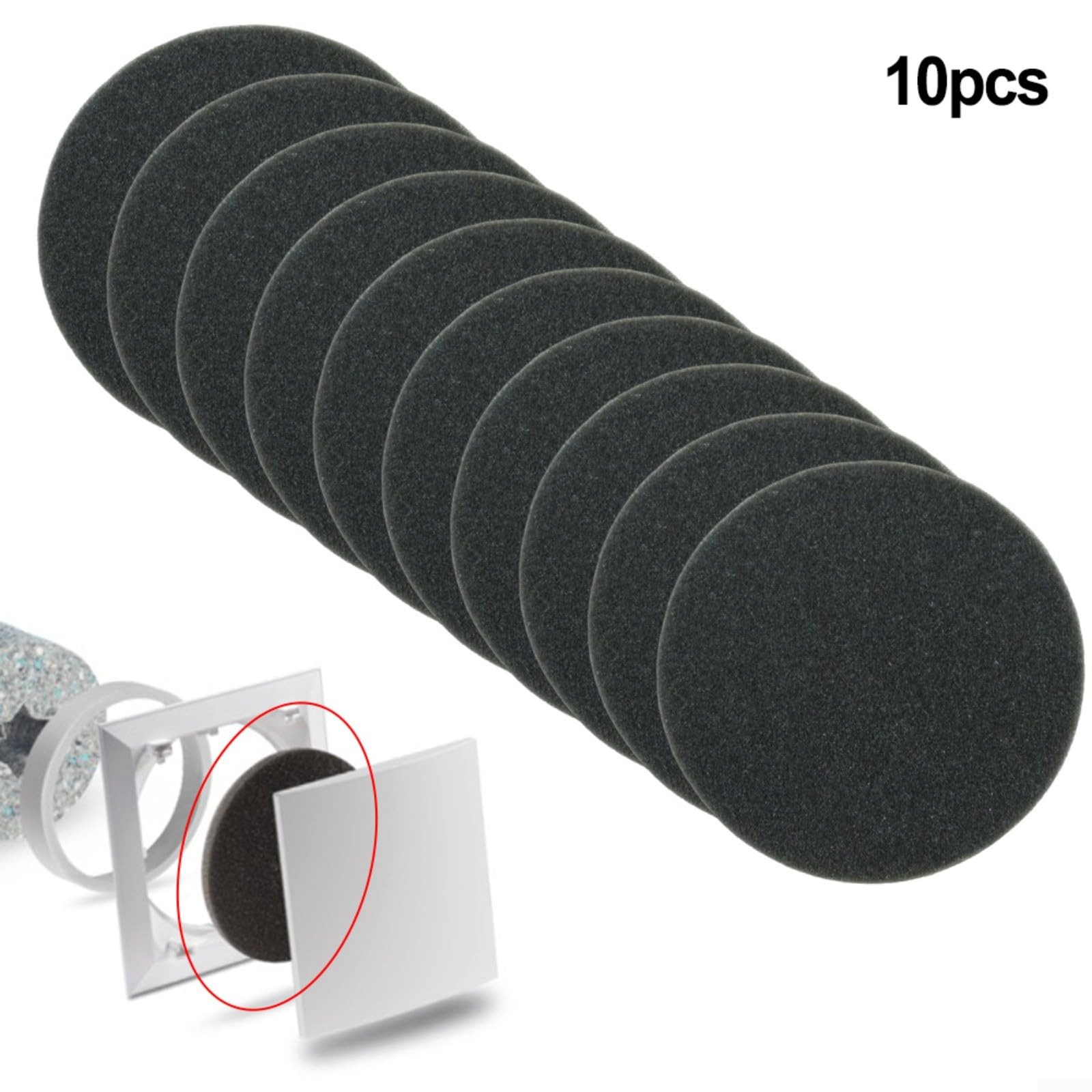 Filtri di ventilazione lavabili G3 da 140 mm per Lunos ALD ALD-R160 e2 AB 30/60 RA 15-60 e2kurz e2neo, confezione da 10 pezzi, design rotondo per filtrazione delle polveri sottili e aria pulita negli