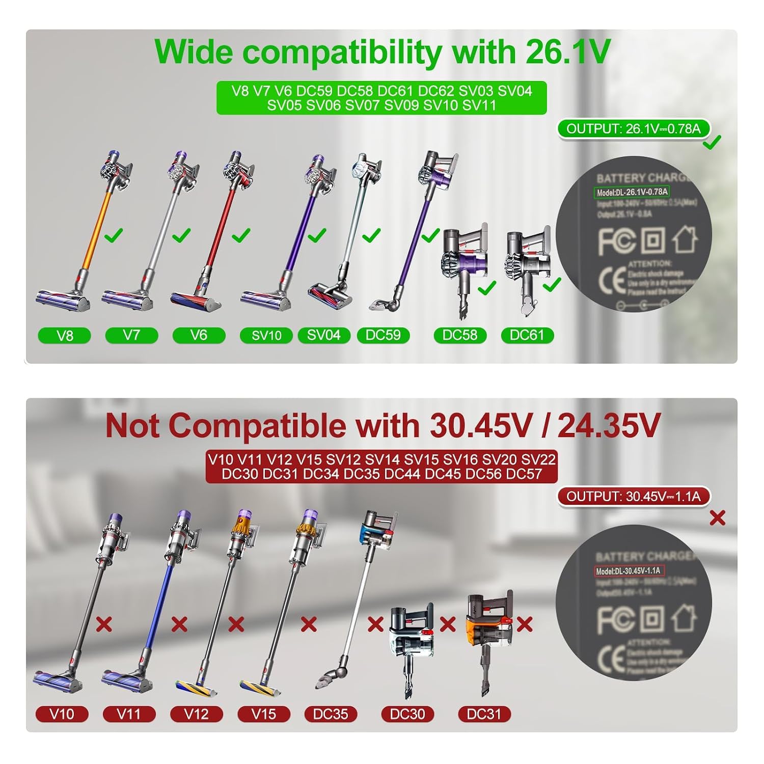 Amazon.com: LEFXMOPHY Extension Cord for Dyson V8 V7 V6 DC58 DC59