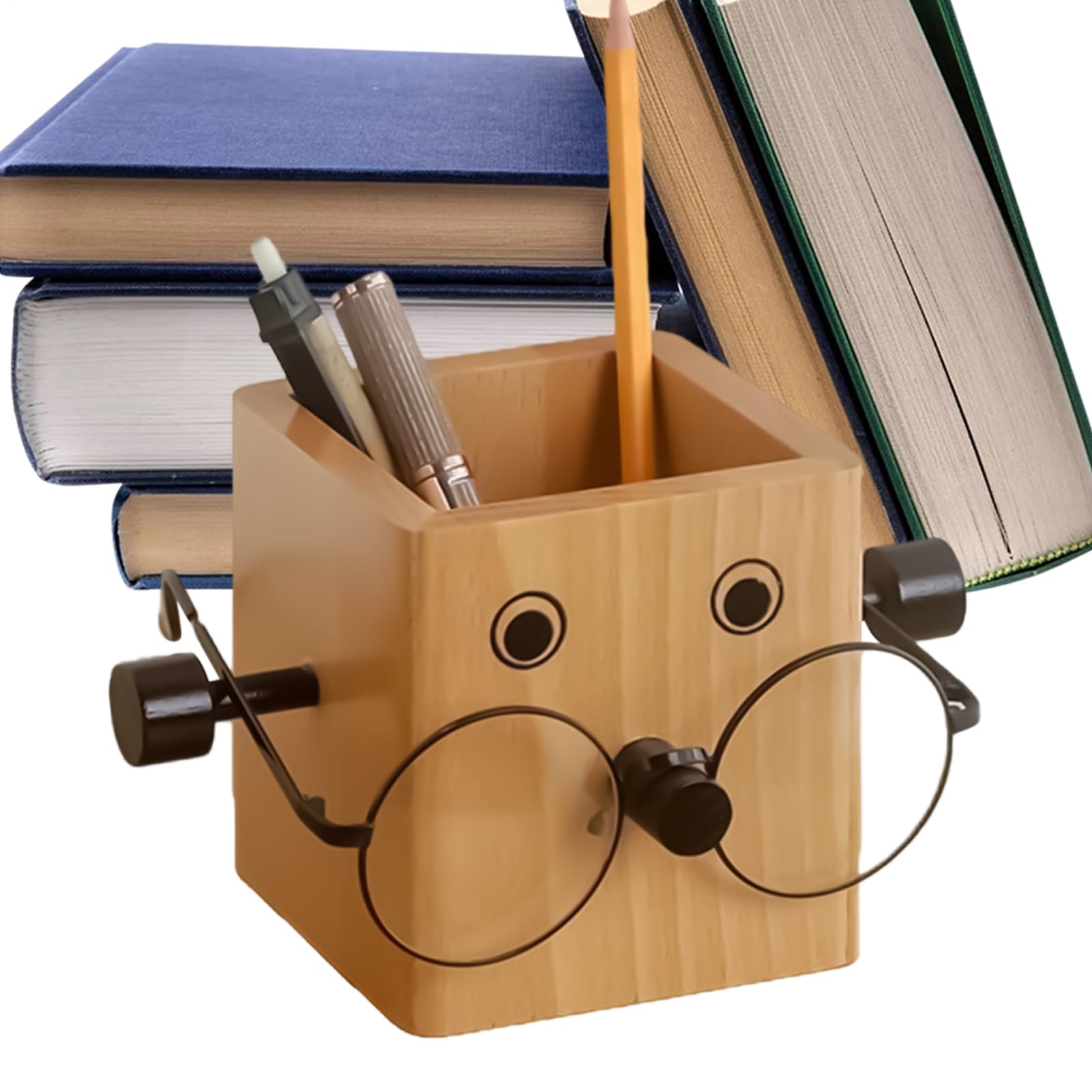 Organisateur pinceaux et stylos bois : finies les lunettes rayées