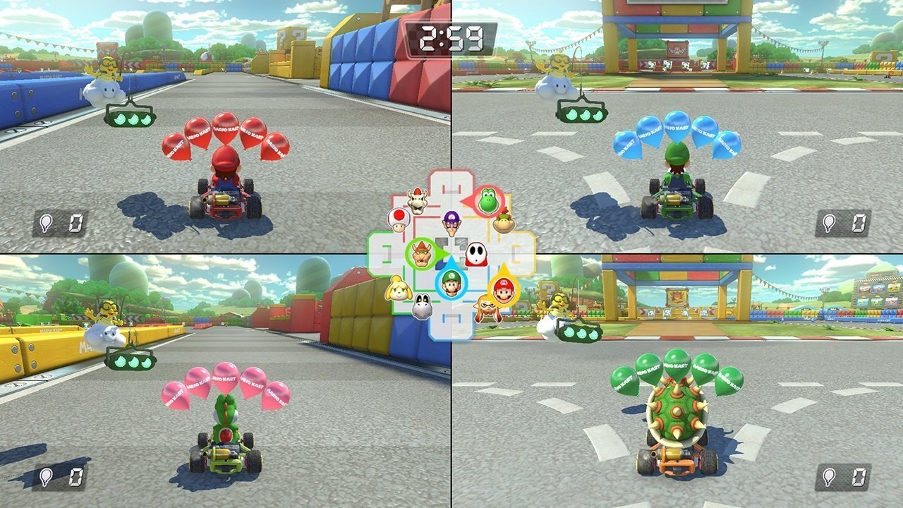 Nintendo Switch - Consola Nintendo Switch Rojo / Azul neón (Modelo 2019) + Mario Kart 8 Deluxe - Edición limitada