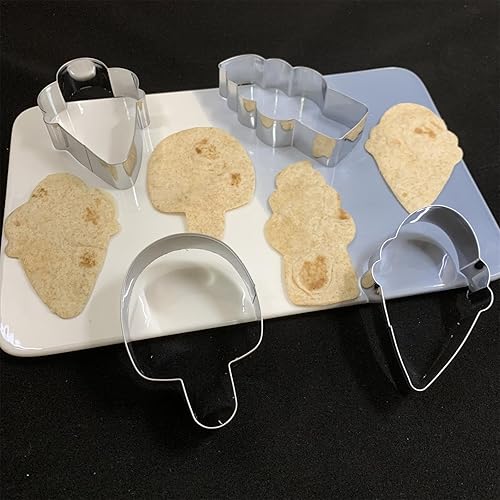 Miniatura 3 de Juego de cortador de galletas de helado, 4 pulgadas, 4 piezas, cono de helado duro y suave, cortadores de galletas de fondant de verano