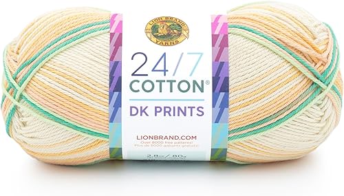 Miniatura 75 de Lion Brand Yarn 24/7 Cotton DK Yarn, Cameo