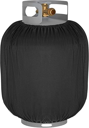 SIRUITON Cubierta para tanque de propano de 20 libras, resistente al agua, 600D, tela Oxford, para exteriores, con cordones ajustables