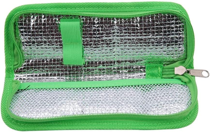 Nikou Diabetic Bag, Portable Insulin Cooler Bag Diabetic Patient Organizer Medical Travel Insulated Case