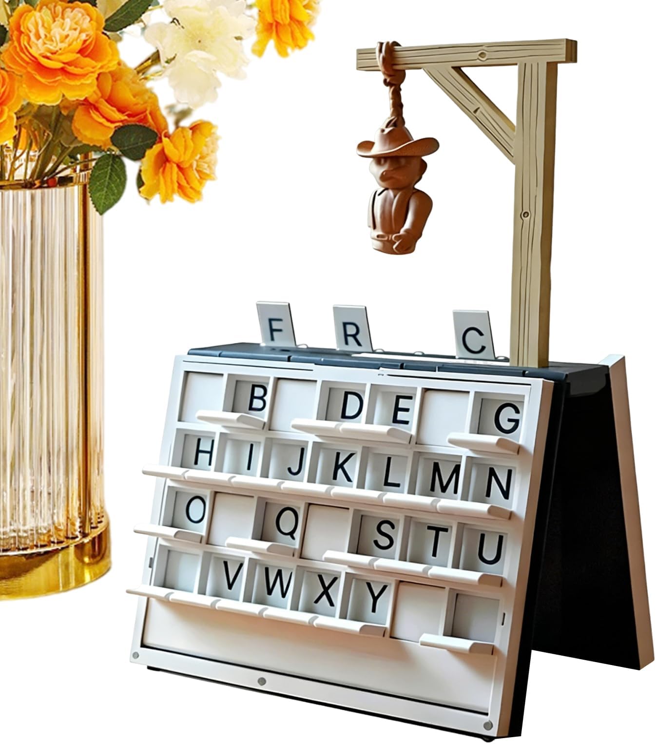 3D Printed Hanging Man Game, Table Game for Vocabulary Word Spelling Challenge Board Games for Adults | Couples Friends Travel Celebration Family Evening