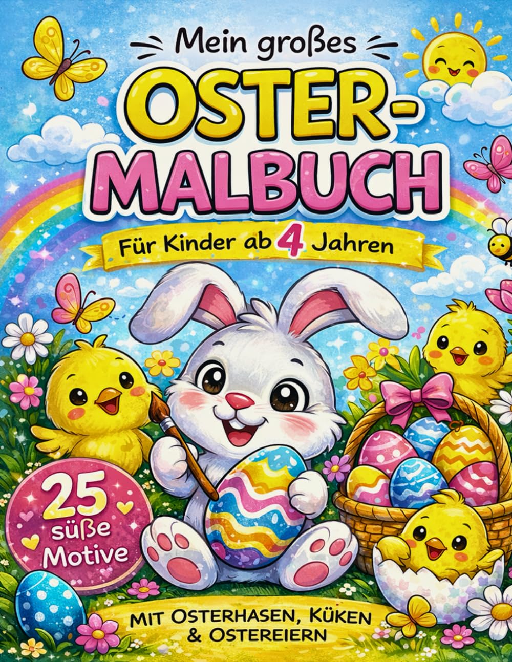 Mein großes Oster-Malbuch für Kinder