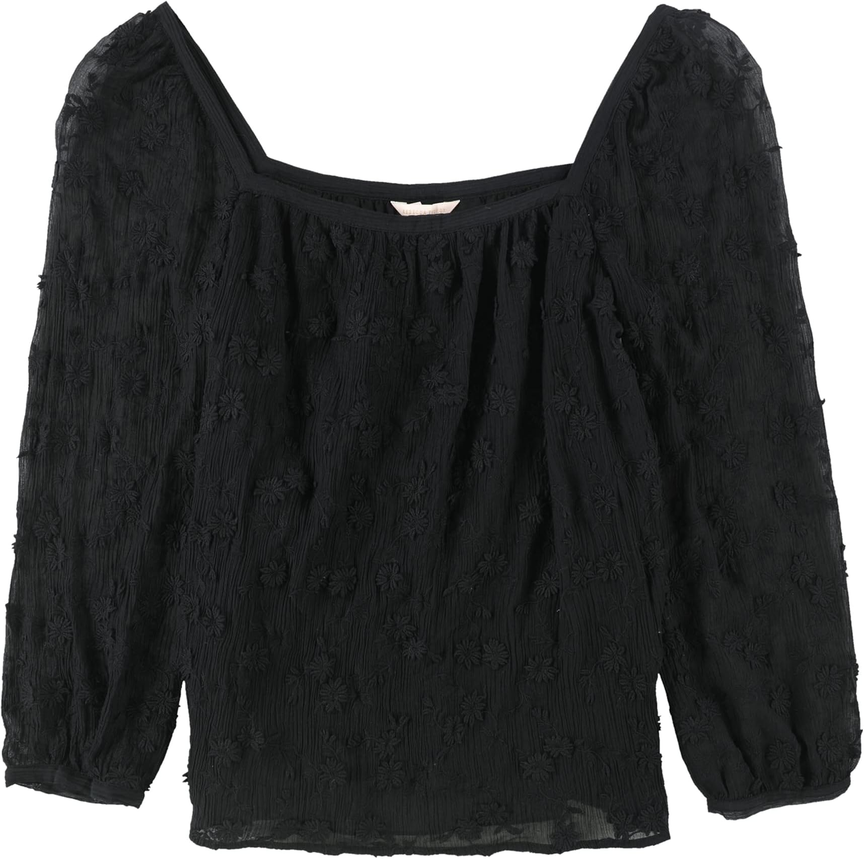 Womens Kyla Pullover Blouse, Black, Small