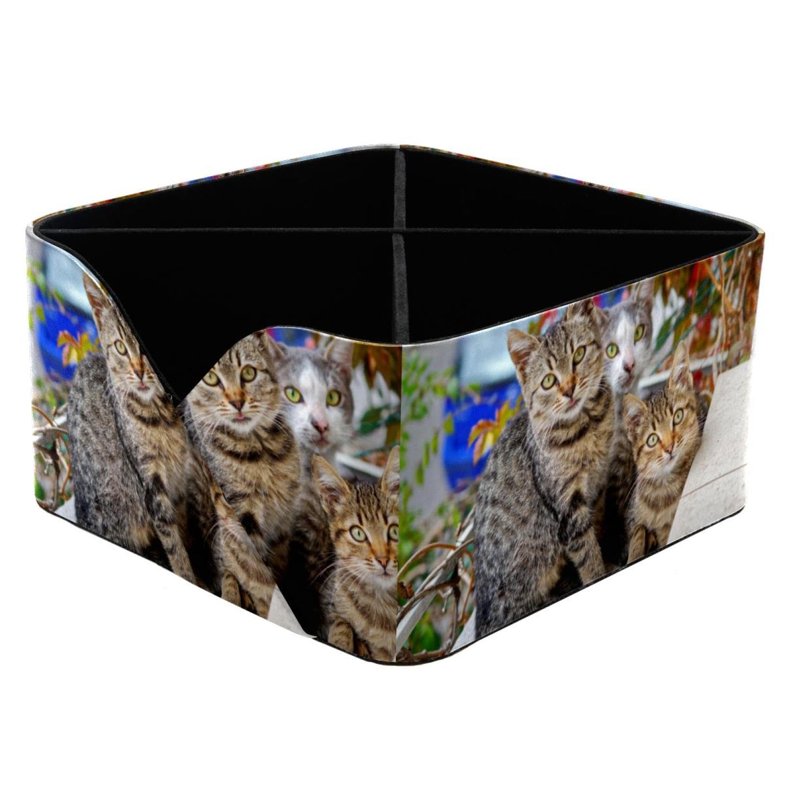 Fournitures de bureau rangement chat avec 4 compartiments de tri