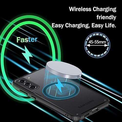 Miniatura 2 de Funda magnética para Samsung Galaxy S20 FE compatible con MagSafe antihuellas translúcida mate, ajuste delgado, funda protectora a prueba de golpes,