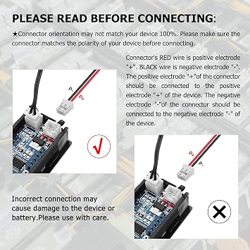 3.7V 300mAh 502035 Lipo battery Rechargeable Lithium Polymer ion Battery Pack with PH2.0mm JST Connector