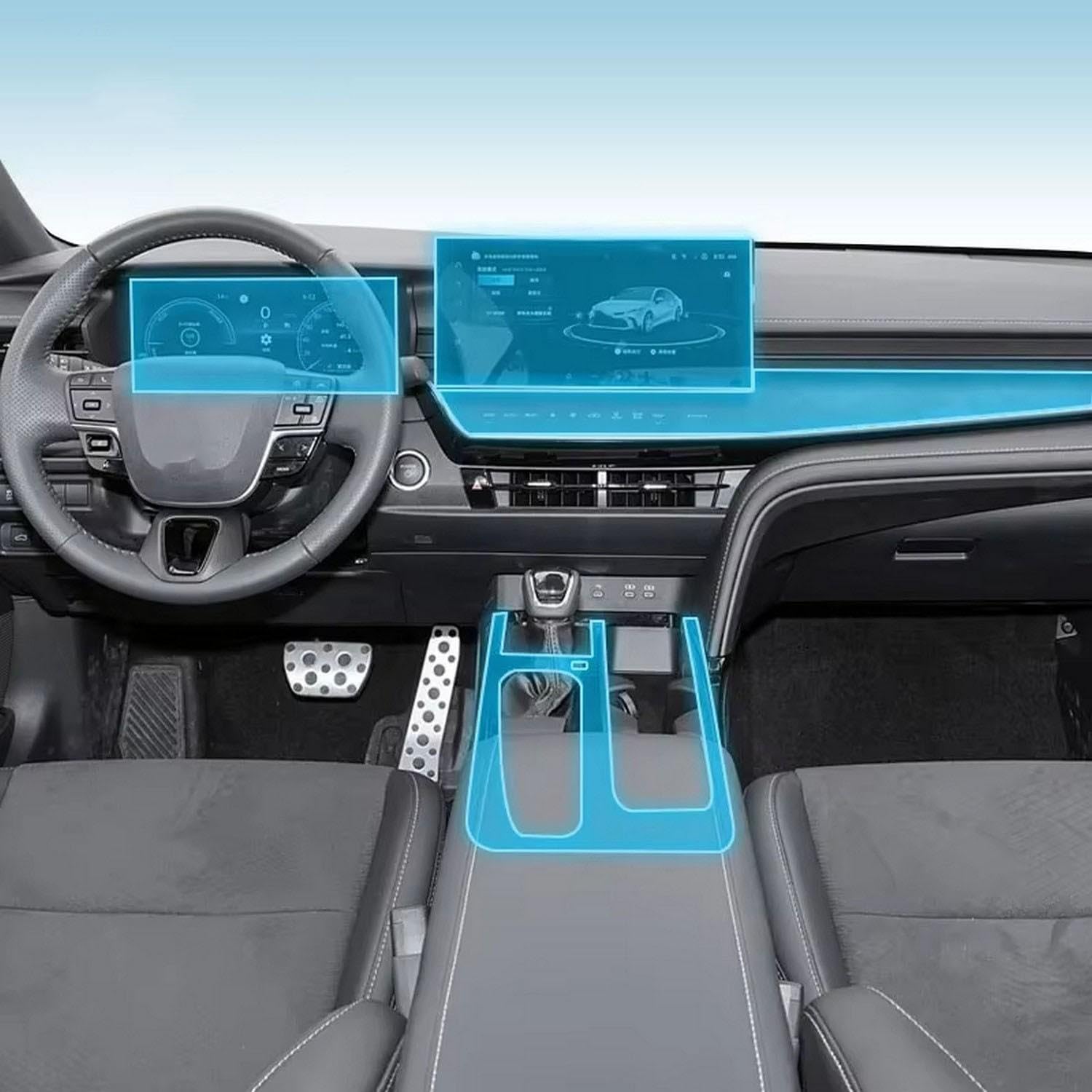 Film PPF Toyota Camry 2024-2025 protection console TPU anti-traces FOEBE