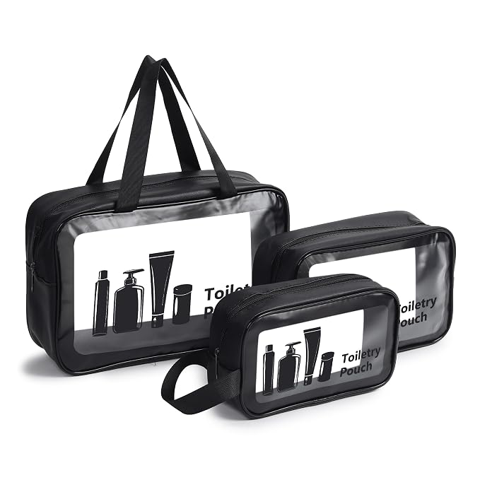 Xelvix Travel Makeup Pouch Set Toiletries Bag Cosmetic