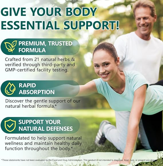 Lymph System Support Supplement 240 Softgels- 21-in-1 Herbal Blend Lymphatic Supplement with Dandelion, Burdock Root - Support Immune & Healthy Energy Levels, Promotes Internal Circulation