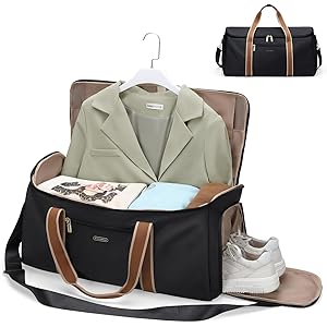 Borsone Da Viaggio 2 In 1 Convertibile - Portaabiti Con Scomparto Scarpe, Per Donne E Uomini - Foto 8