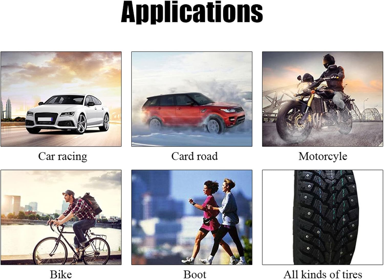 KIMISS 50PCS Tire Studs for Auto Truck Forklift, Threaded Snow Screw Stud with Tungsten Steel Tips, Anti-Slip Grip for Winter Tires, Vehicle Wheel Traction Enhancer