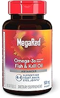 Vista 21 de Megared Aceite de pescado omega-3 + aceite de krill de alta absorción 500 mg cápsulas blandas, MegaRed Advanced 4 en 1 (80 unidades en una botella)