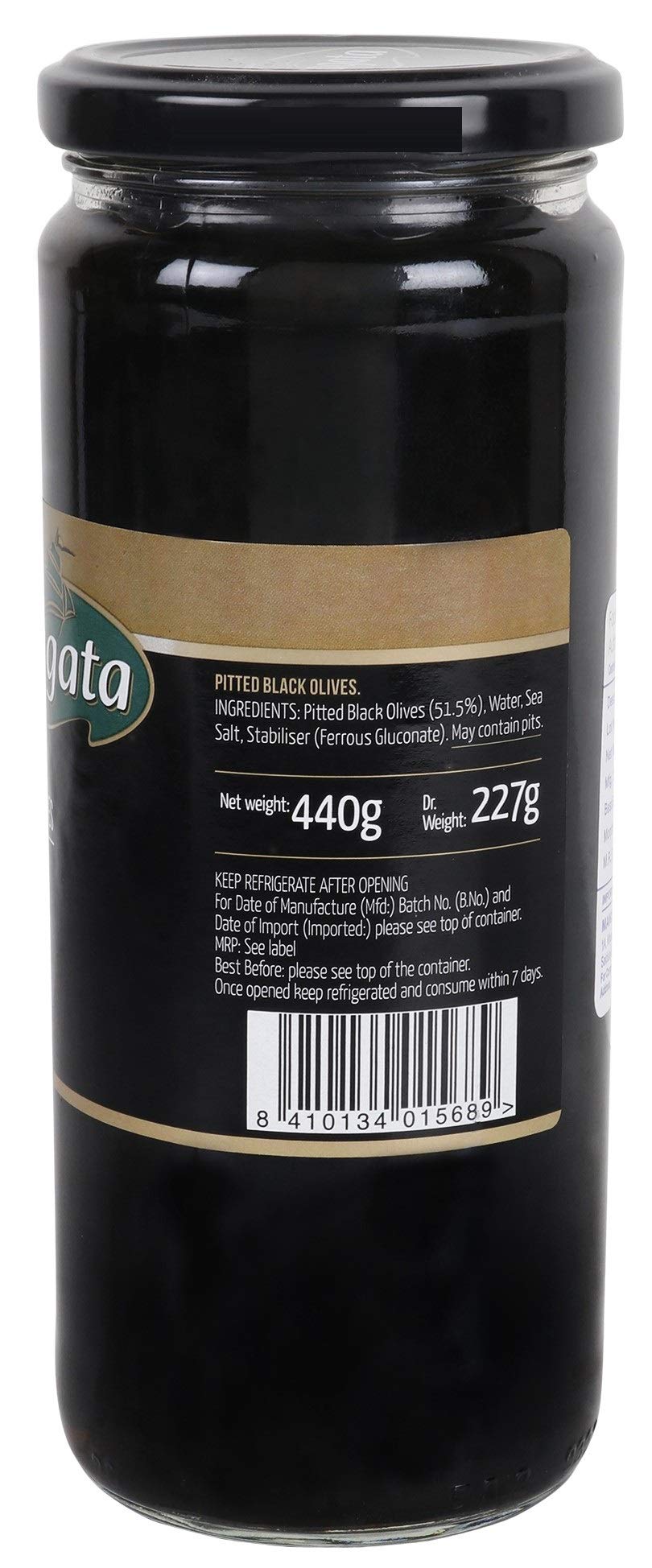 Fragata Pitted Black Olives 440g - Image 4 thumbnail