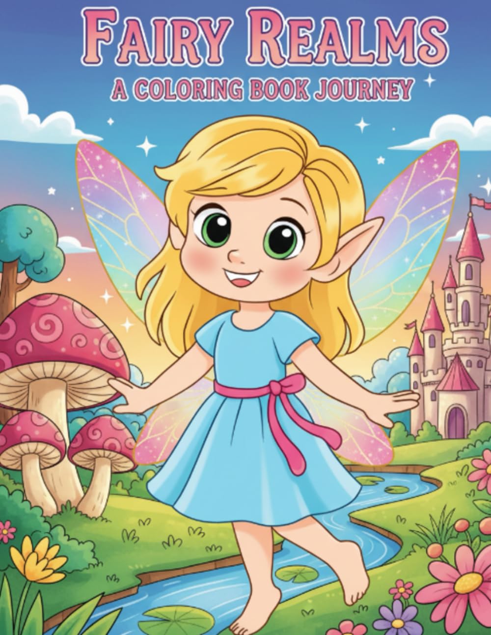 Fairy Realms: A Coloring Book Journey: Scenes of Magic, Nature, and Wonder