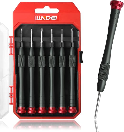 Screwdriver Set, LLNDEI Mini Precision Aluminum Screwdriver Set 6 in 1