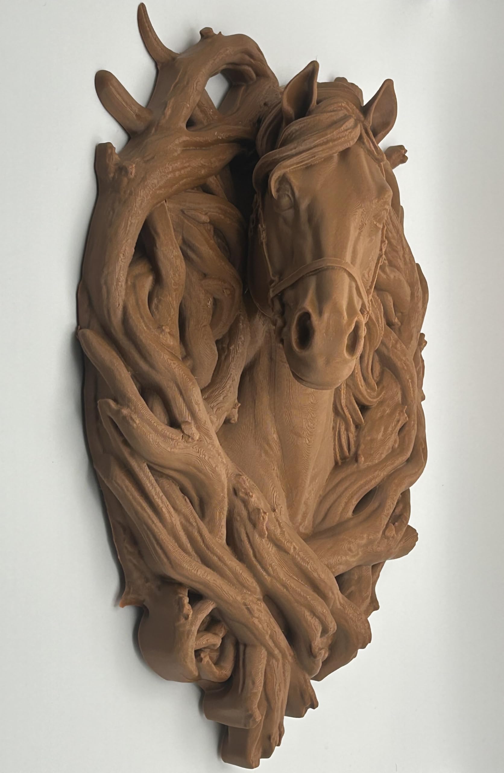 Nex-Home Scultura Testa Cavallo da Parete 3D – Decorazione Rustica Moderna, Wall Art Animale Contemporanea, Decorativa, Scultura Artistica per Casa, Studio, Ufficio, Rustico, Decorativo