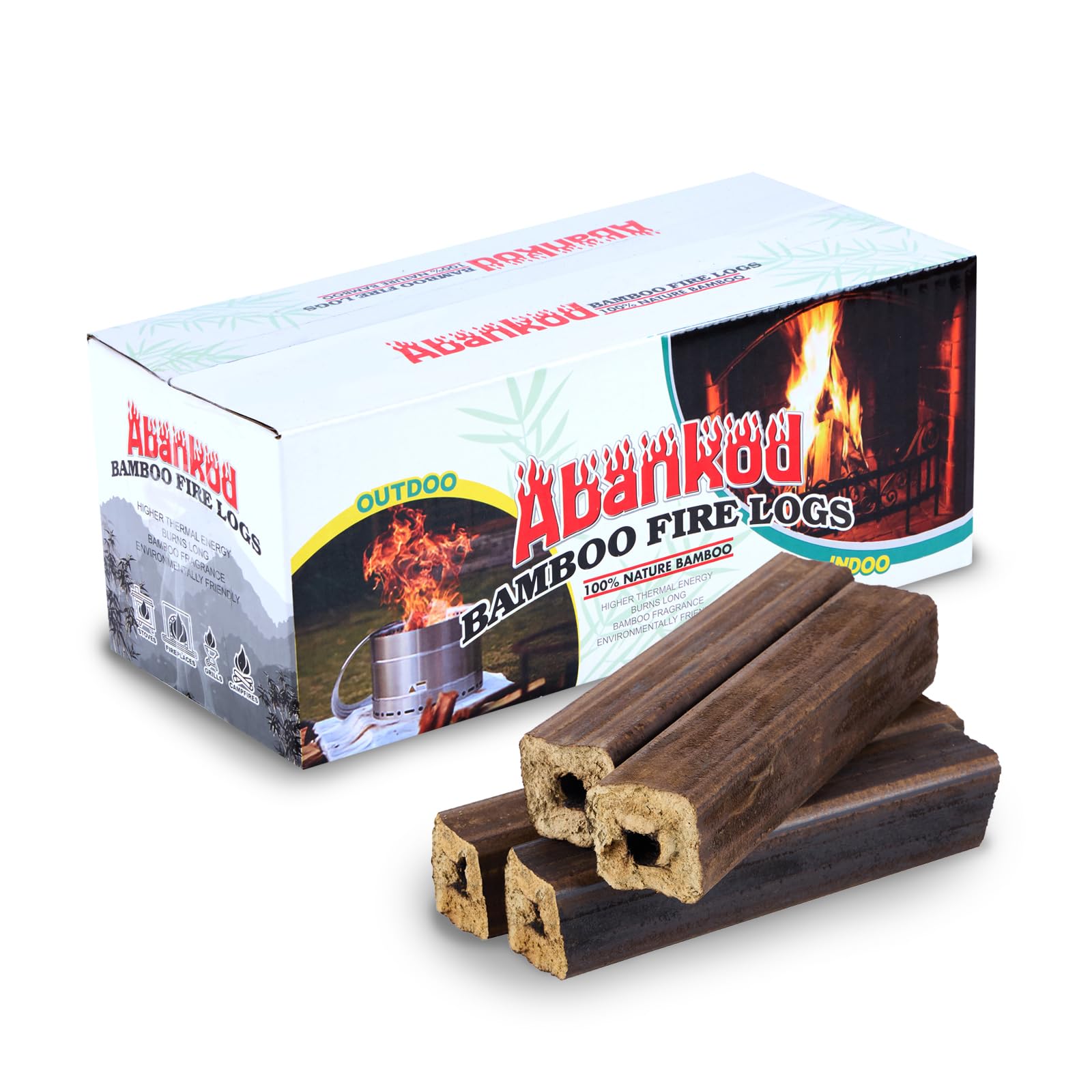 Amazon.com: BETLIOS Fire Logs Fireplace Logs - Compressed Natural