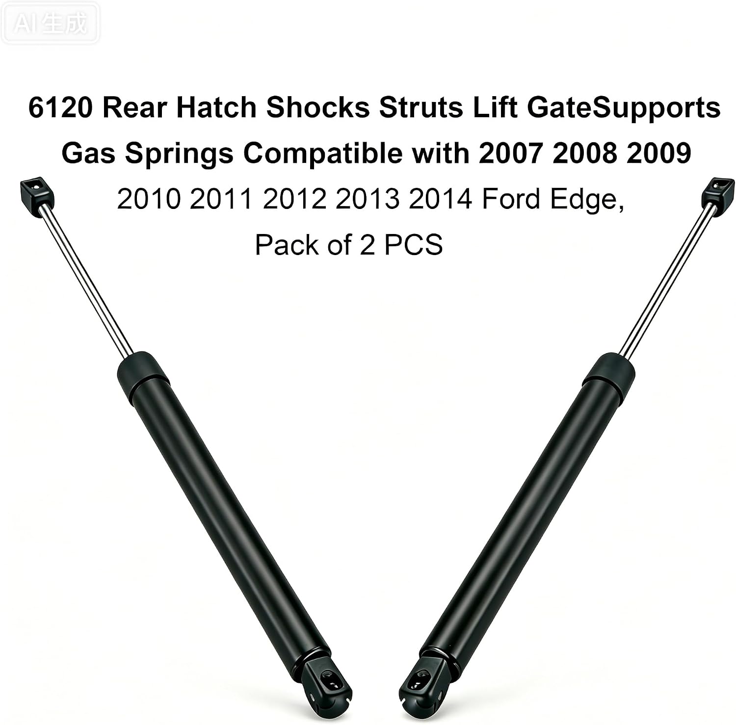 Rear Liftgate Support Struts for 2007-2014 Ford Edge, Tailgate Lift Spring Replacement, 2Pcs Set